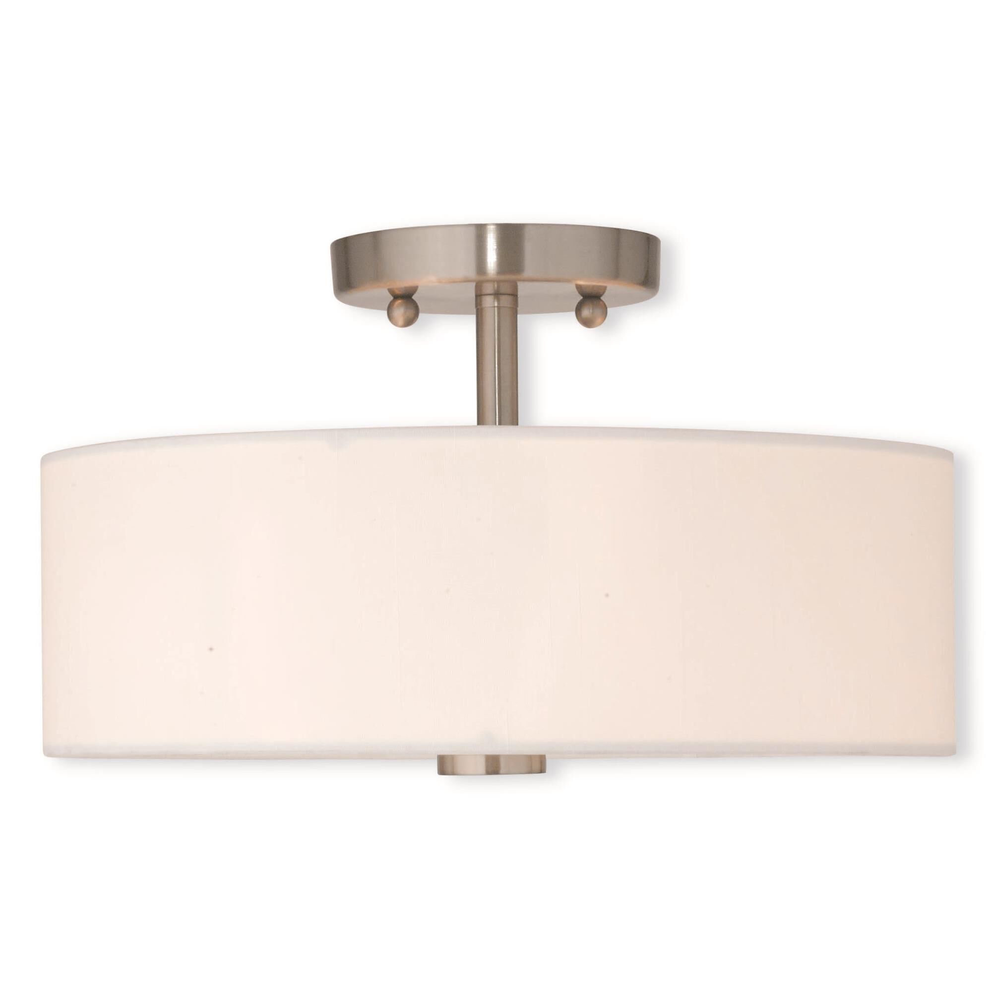 Brighton 13 Inch 2 Light Semi Flush Mount by Livex Lighting